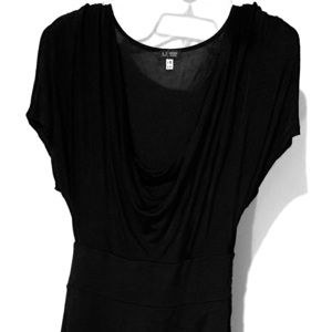 ARMANI Drape-Neck Cocktail Dress